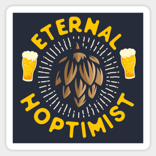 Eternal Hoptimist Home Brewing Beer Sticker